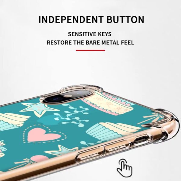 joy of life Custom Transparent Phone Case for iPhone Xs Max 