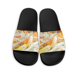 Koi fish Custom Slippers Black