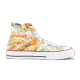 Koi fish Custom High Top Canvas Shoes White