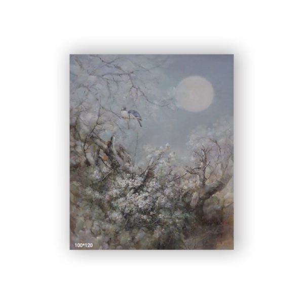 Chatting under the moon 1 Custom Hanging Picture Decoration Picture,Canvas Print