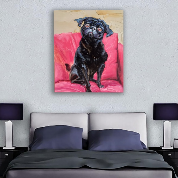 Big eyes dog 11 Custom Hanging Picture Decoration Picture,Canvas Print