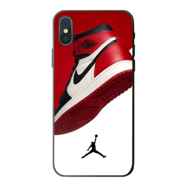 Red white Jordan Custom Liquid Silicone Phone Case For Iphone Xs Max