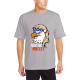 Eagle Mullet Custom Men's Crew-Neckone T-shirt Gray