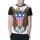Bald eagle symbol Custom Men's Crew-Neckone T-shirt