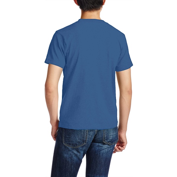 Bald eagle symbol Custom Men's Crew-Neckone T-shirt Navy Sapphir Blue