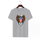 Bald eagle symbol Custom Men's Crew-Neckone T-shirt Gray