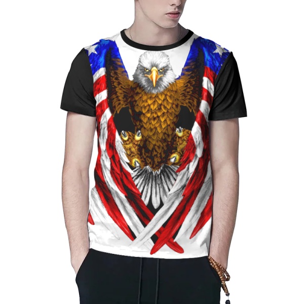 American Pride Custom Men's Crew-Neckone T-shirt