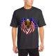 American Pride Custom Men's Crew-Neckone T-shirt Black