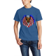 American Pride Custom Men's Crew-Neckone T-shirt Navy Sapphir Blue