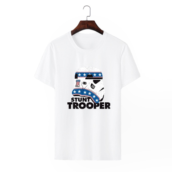 Stunt Trooper Custom Men's Crew-Neckone T-shirt Navy White
