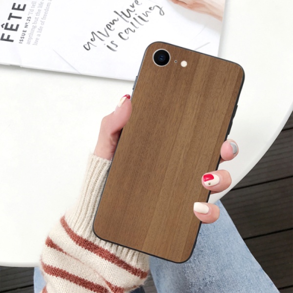 Light Cocobolo Custom Toughened Phone Case for iPhone 6S 