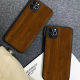 Wooden texture Custom Liquid Silicone Phone Case for iPhone 11 Pro Max 