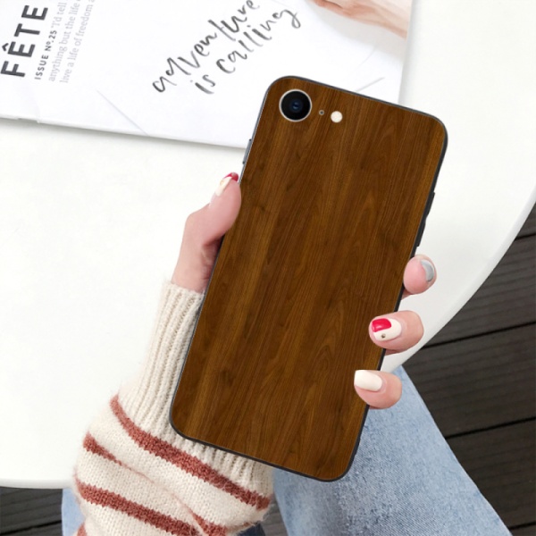 Wooden texture Custom Toughened Phone Case for iPhone 6S 