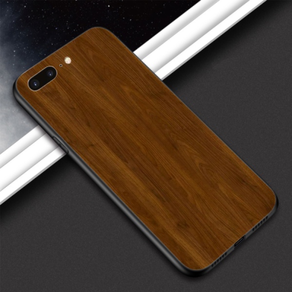 Wooden texture Custom Toughened Phone Case for iPhone 7 Plus 