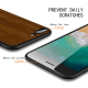 Wooden texture Custom Liquid Silicone for iPhone 7 Plus Case