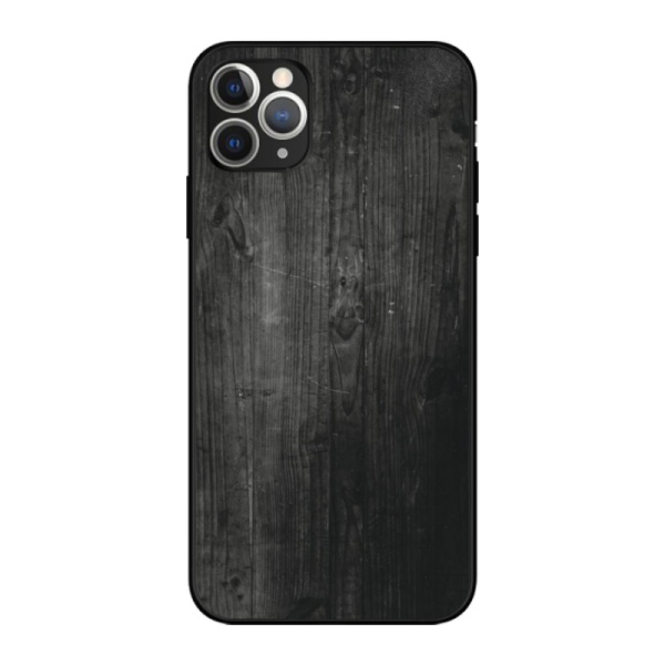 Brown wooden Custom Liquid Silicone Phone Case for iPhone 11 Pro Max 