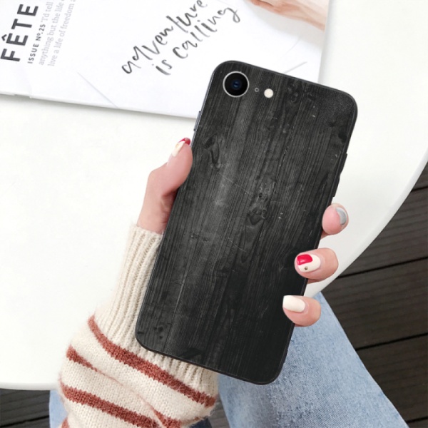 Brown wooden Custom Toughened Phone Case for iPhone 6S 
