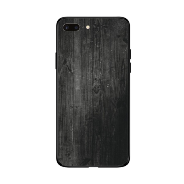 Brown wooden Custom Toughened Phone Case for iPhone 7 Plus 