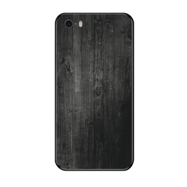 Brown wooden Custom Toughened Phone Case for iPhone 5S 
