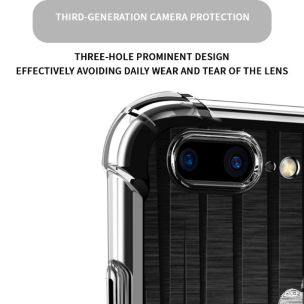 Vertical Custom Transparent Phone Case for iPhone 7 Plus 