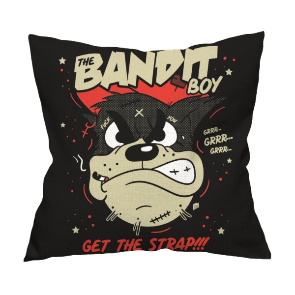 Bandit Boy Custom Flax Pillowcase