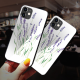 Purple lavender Custom Toughened Phone Case for iPhone 12 Mini 
