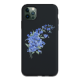 Knot Blue Flowers Custom Liquid Silicone Phone Case for iPhone 12 Pro 