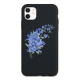 Knot Blue Flowers Custom Liquid Silicone Phone Case for iPhone 12 