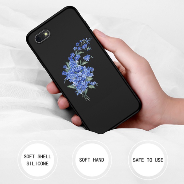 Knot Blue Flowers Custom Liquid Silicone for iPhone 7 Case