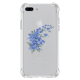 Knot Blue Flowers Custom Transparent Phone Case for iPhone 7 Plus 