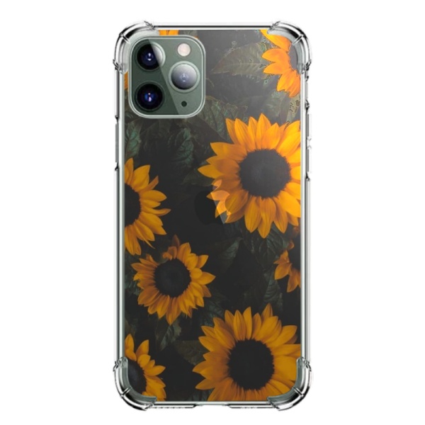 Sunflower garden Custom Transparent Phone Case for iPhone 11 Pro 