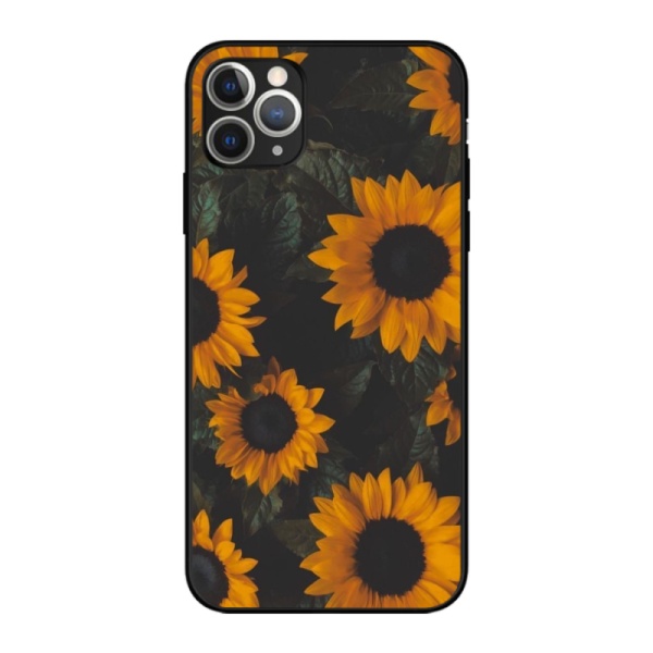 Sunflower garden Custom Liquid Silicone Phone Case for iPhone 11 Pro Max 