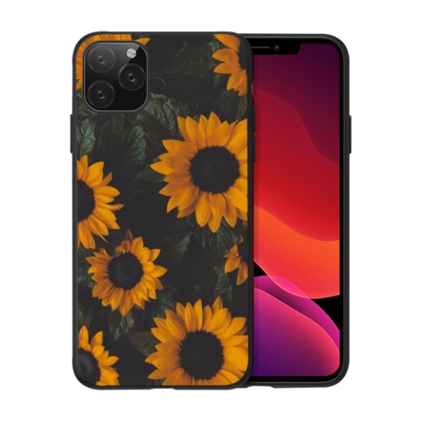 Sunflower garden Custom Liquid Silicone Phone Case for iPhone 11 Pro Max 