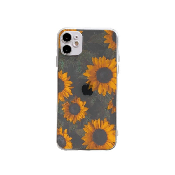 Sunflower garden Custom Transparent Phone Case for iPhone 12 Mini 