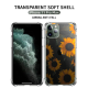 Sunflower garden Custom Transparent Phone Case for iPhone 11 Pro Max 