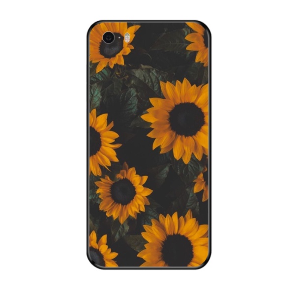 Sunflower garden Custom Toughened Phone Case for iPhone 5S 