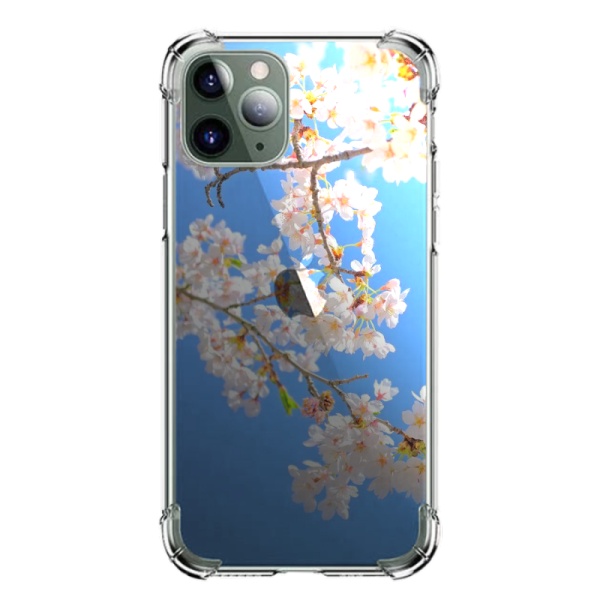 Cherry blossom Custom Transparent Phone Case for iPhone 11 Pro Max 