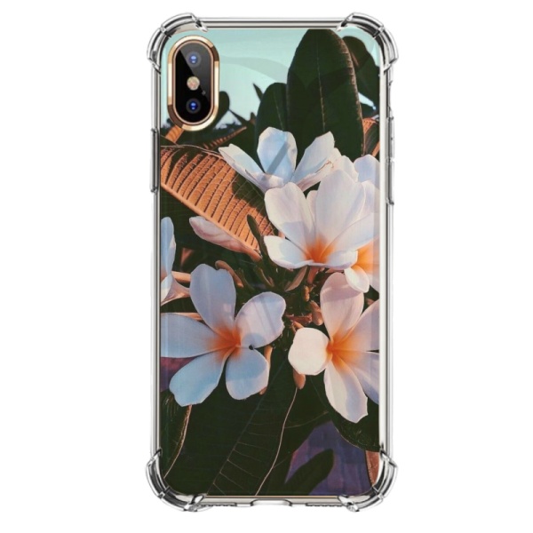 Summer in Flowers by Custom Transparent Phone Case for iPhone X 