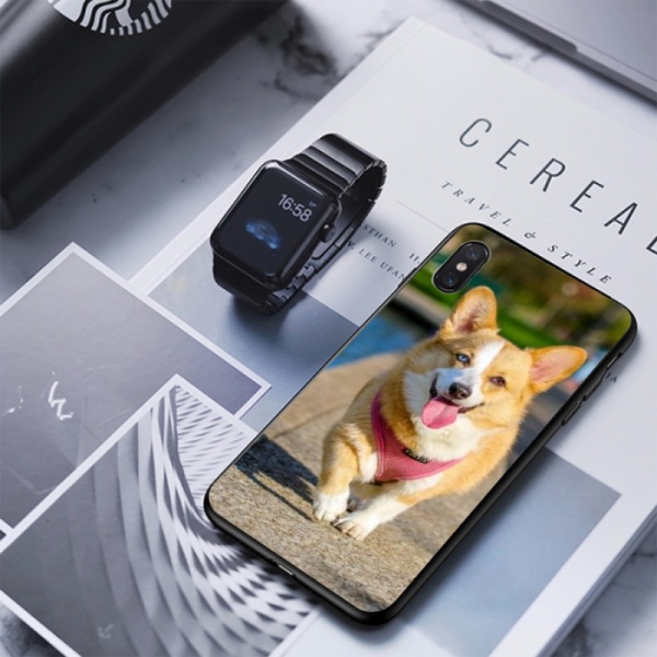 dog Custom Toughened Phone Case for iPhone Xs 
