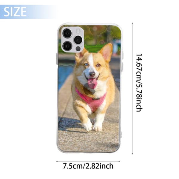 dog Custom Transparent Phone Case For IPhone 12 Pro