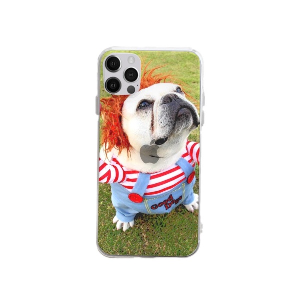 Standing dog Custom Transparent Phone Case For IPhone 12 Pro