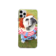 Standing dog Custom Transparent Phone Case For IPhone 12 Pro