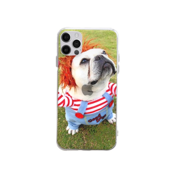 Standing dog Custom Transparent Phone Case For IPhone 12 Pro Max