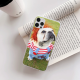 Standing dog Custom Transparent Phone Case For IPhone 12 Pro Max