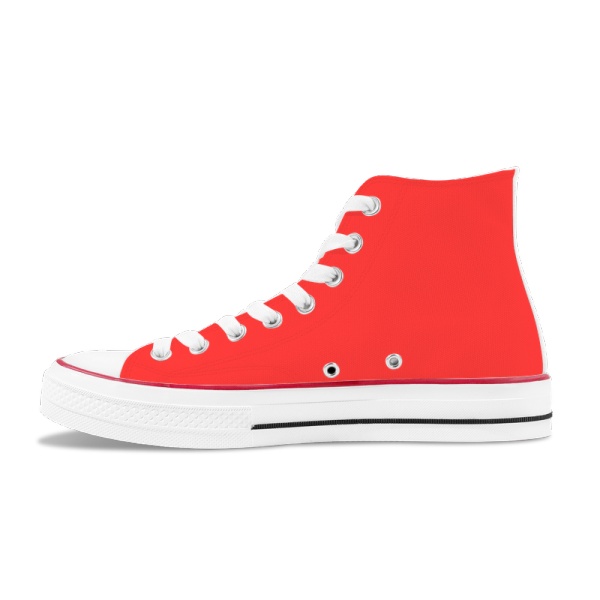 Red Alert Women's High Top Canvas Shoes