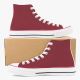 Downtown Brown Men's High Top Canvas Shoes