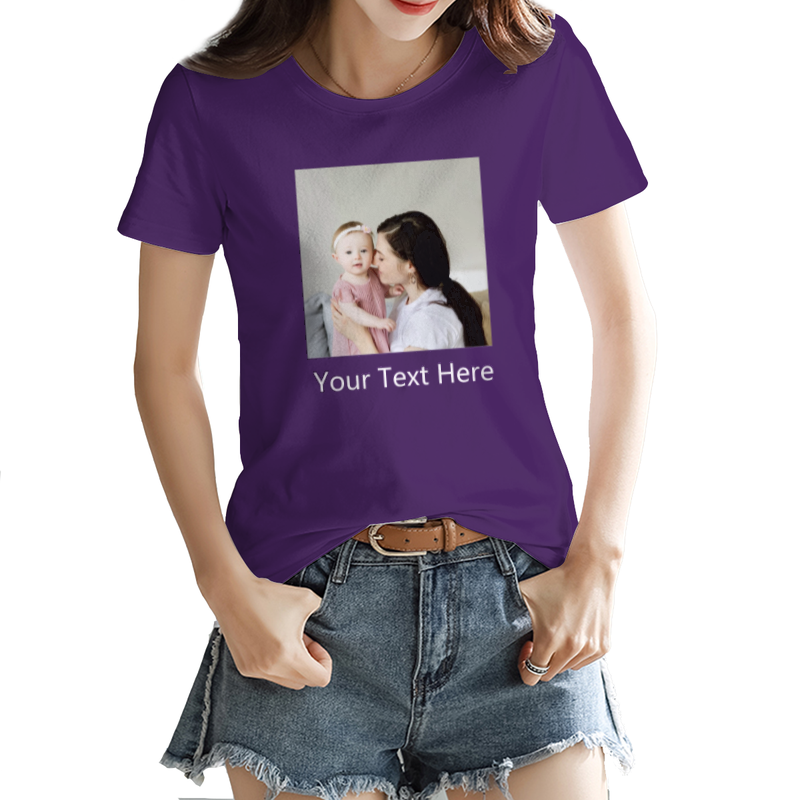 Custom Women's T-shirt Purple