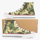 Hybrid Camo High Top Canvas Shoes Mens Womens  Sneakers Comfortable