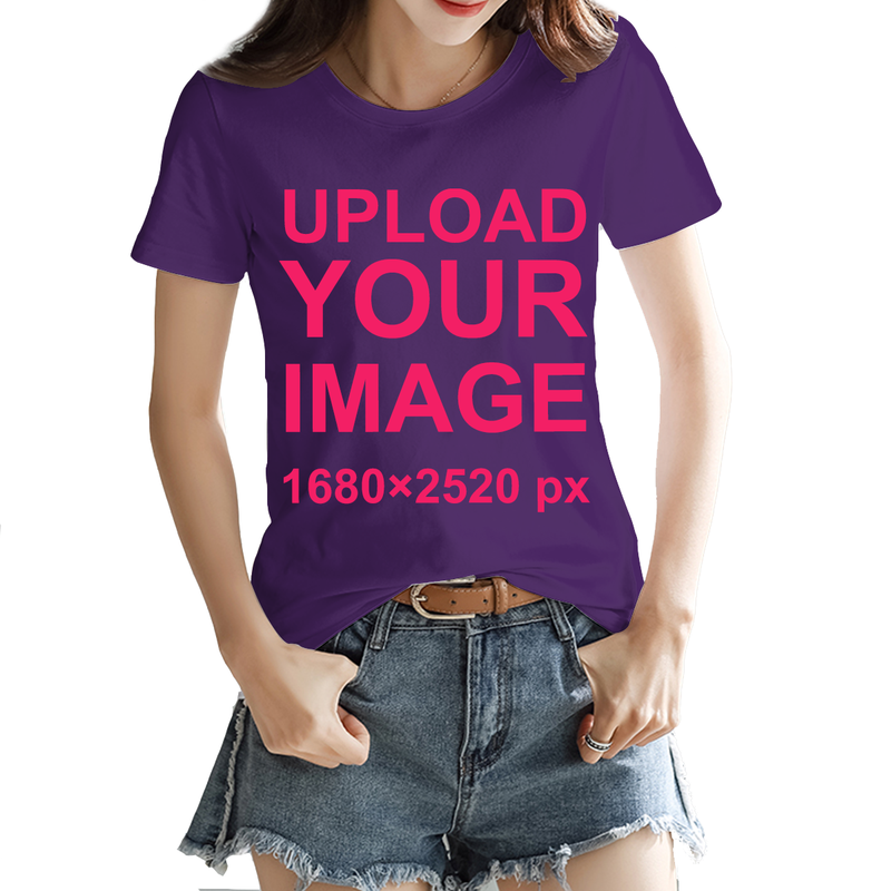 Custom Women's T-shirt Purple