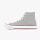 Gray Women's High Top Canvas Shoes